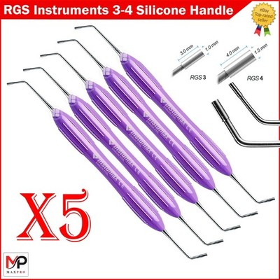 Dental Instrument RGS 3-4 Silicone Handle Depth Dimensions for Restoration