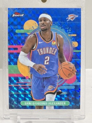 2026 Topps Finest Shai Gilgeous-Alexander /50 Uncommon Blue Geometric     