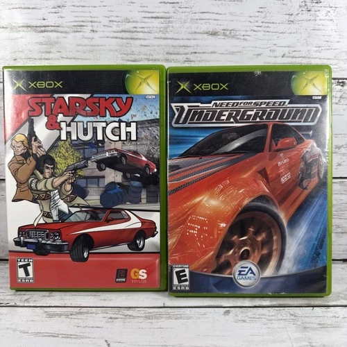 Xbox Game Lot Need for Speed Underground + Starsky & Hutch CIB Racing Bundle