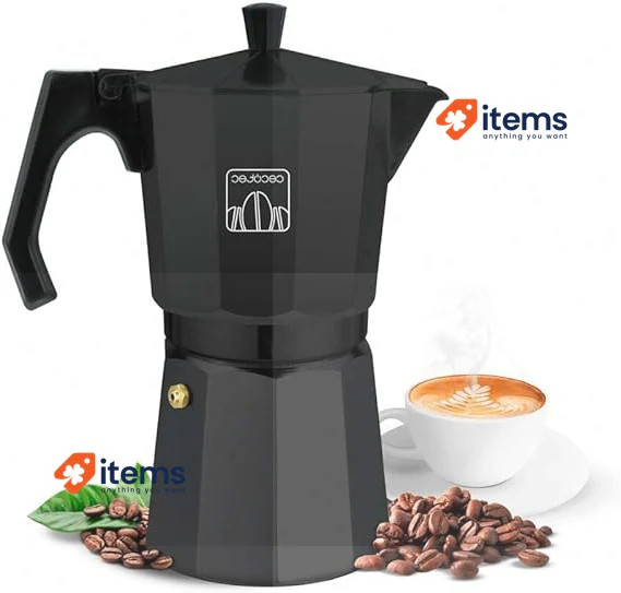 Cecotec Macchina Caffè Filtro Cumbia Mokclassic 600 Nera 300 Ml 1350 W