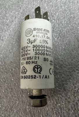 DUCATI ENERGIA 416.17.04 / 4161003 3 uF Starting Capacitor