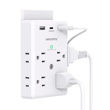 Multi Plug Outlet Extender with USB C Ports, 3 Sided Power Strip Surge Protec...