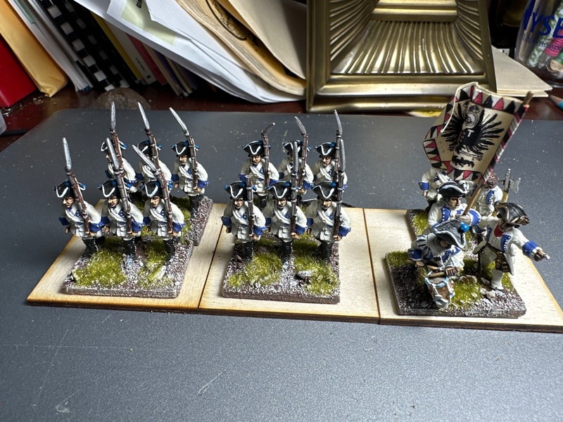28mm very well painted metal napoleonic Austrians. C8