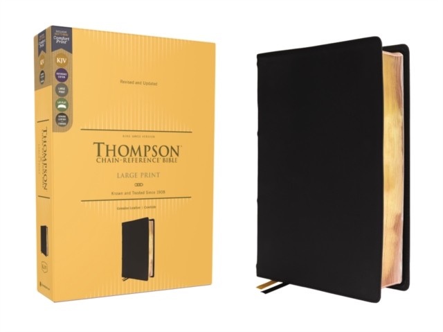 Kjv, Thompson Chain-Reference Bible, Large Print, Genuine Leather, Cowhide, Black, Red Letter, Comfort Print Dr. Frank Charles Thompson - Image 5