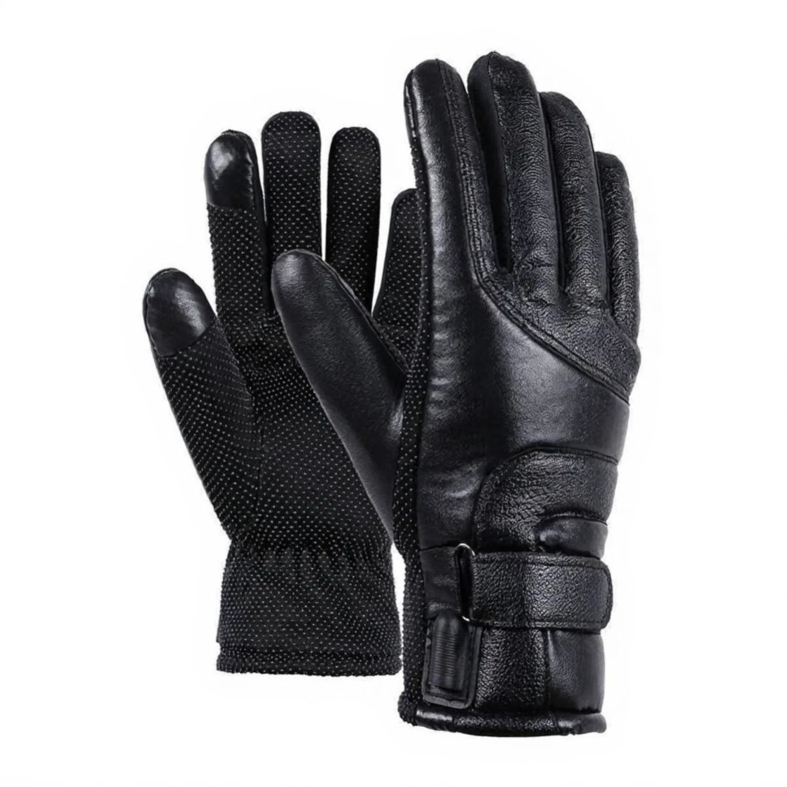 Heated windproof cycling gloves