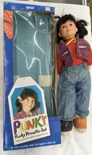 Punky Brewster Doll Galoob 1984 NBC, 18”, W/Key, Clothes & Box (C-5)