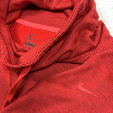 Nike Sweatshirt Womens Medium Heathered Red Dri-FIT Funnel Neck Cowl 640391-695