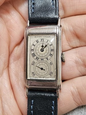 Alpina Gruen Techni-quadron (Used by Rolex Prince) 877s 900 silver circa 20s 30s