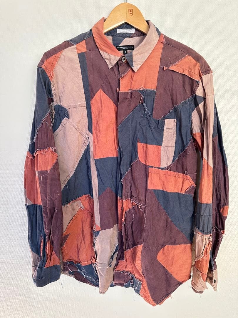 Engineered Garments Patchwork Short Collar Shirt - image 1