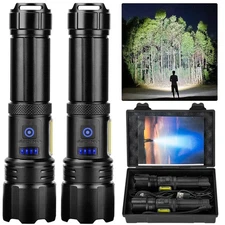 Rechargeable Flashlight, High Lumens Super Bright Flash Light, 7 Modes with C...