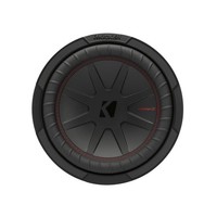 "Kicker Audio Compr 10\" Subwoofer Dual Voice Coil 4 Ohm Schwarz/Silber/Rot"