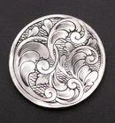 Historic Style Scrollwork Reverse – Engraved Buffalo Nickel - Hand Carved Coin