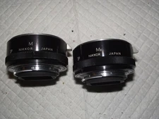 NIKON F EXTENSION TUBES M AND M2
