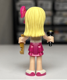 LEGO Friends Stephanie Minifigure Doll frnd0125 White Top Stars 41106 Pop Star