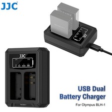 JJC B-BLN1 USB Battery Charger for Olympus PEN-F PEN E-P5 OM-D E-M5 Mark II E-M1