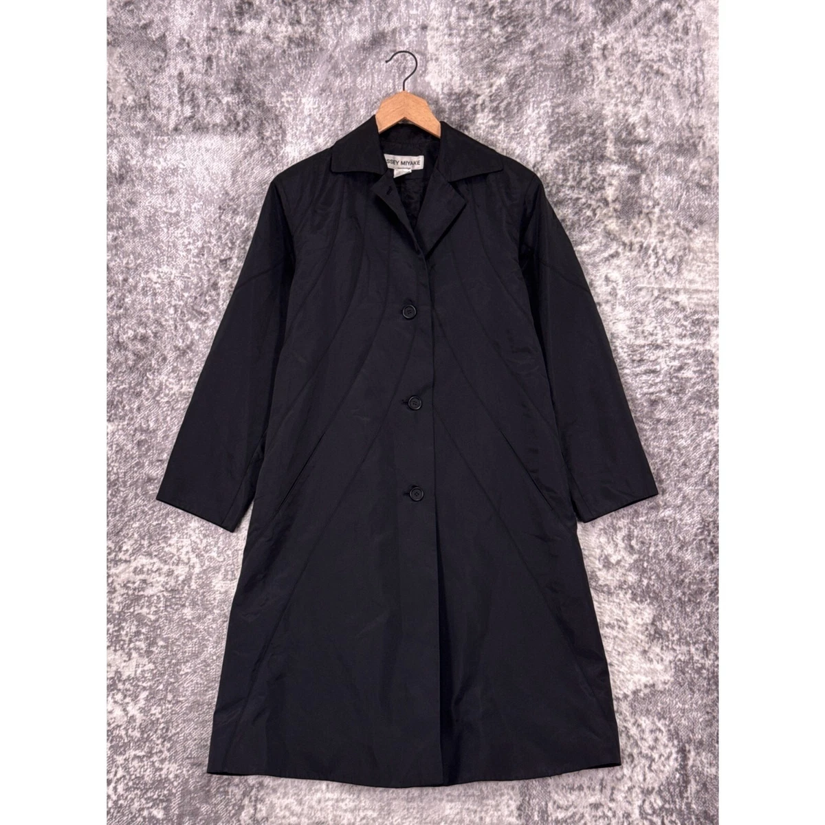 【ISSEY MIYAKE】1990s〜 soutien collar coat 1990s Issey Miyake Wind Coat — Wayward Collection