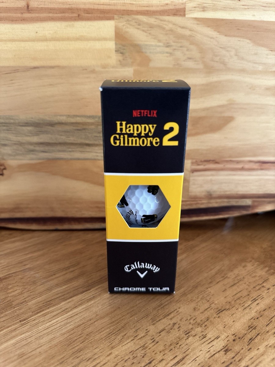 HAPPY GILMORE 2 CALLAWAY SLEEVE OF 3 (1 BALL FROM EACH LIMITED