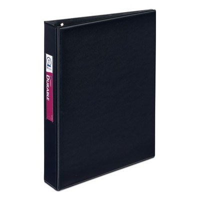 Avery Mini Size Durable Non-View Binder, 3 Rings, 1'' Capacity, 8.5 x 5.5, Black