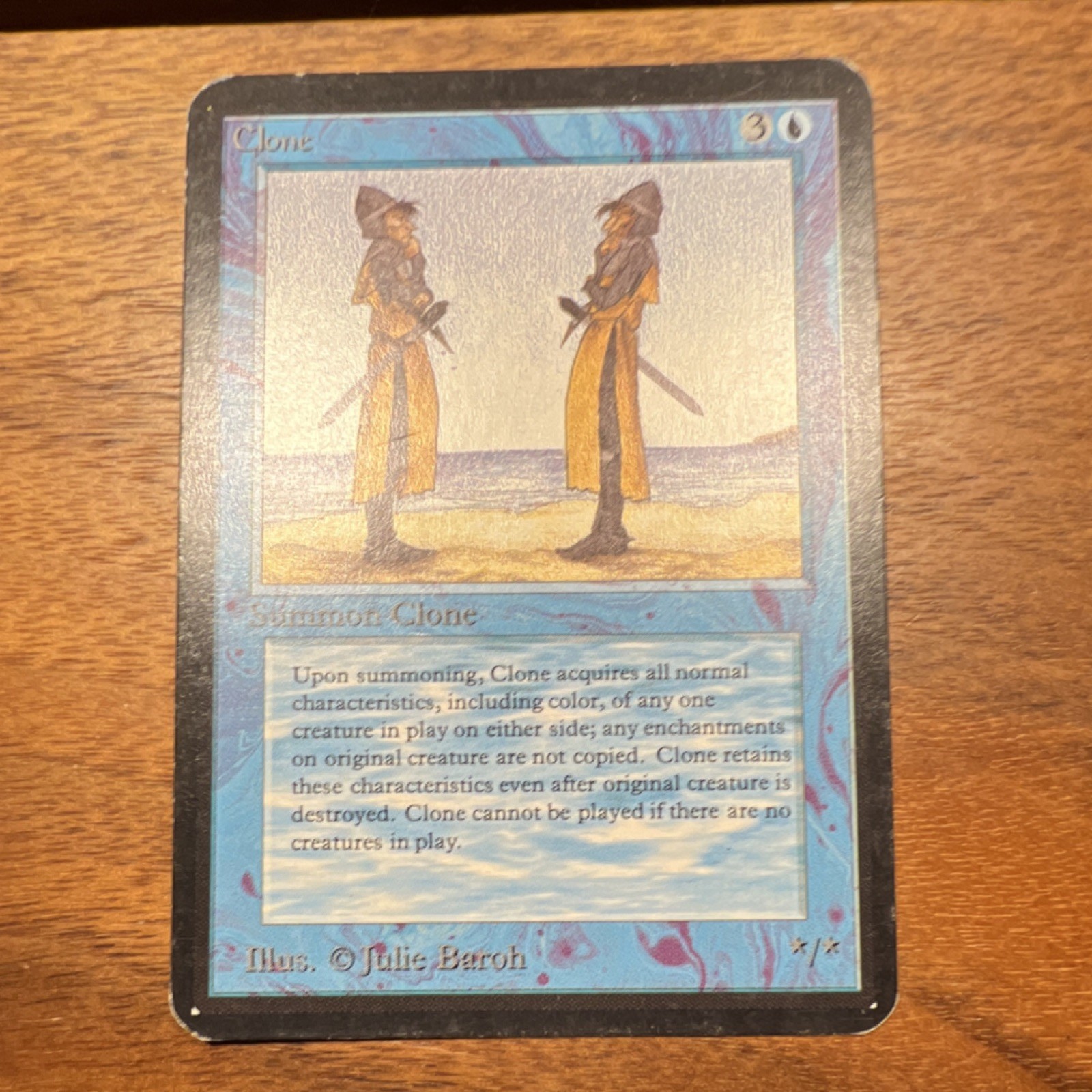 MTG Magic: The Gathering Clone MP Alpha Edition ungraded black bordered vintage