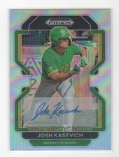 2022 Panini Prizm Draft Picks #PDP60 Josh Kasevich Base Autographs Silver
