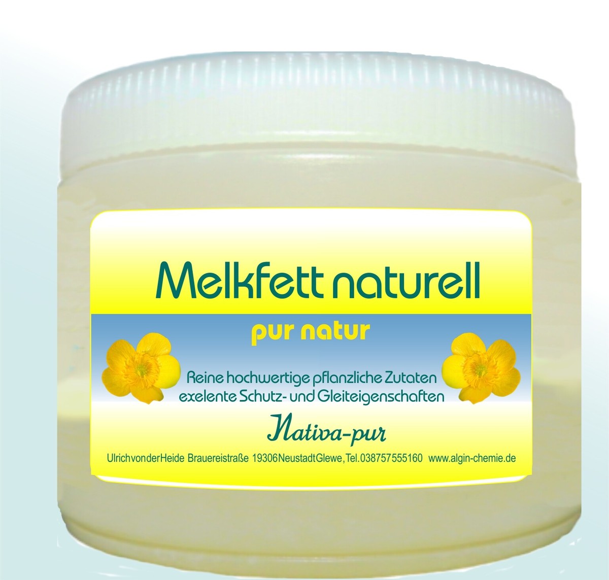 Melkfett pur naturell 500 ml PE-Dose Lebensmittelqualitt Gleitmittel  pflanzlich | eBay.de