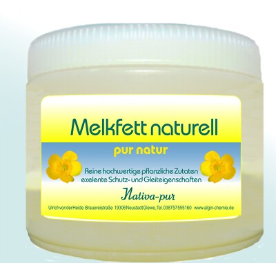 Melkfett pur naturell 500 ml PE-Dose Lebensmittelqualität Gleitmittel  pflanzlich