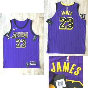 Authentic Nike LA LAKERS LEBRON JAMES City Edition Jersey Vapor AH6213 508 48 L | eBay