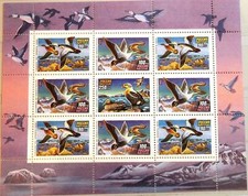 RUSSIA RUSSIA 1993 Klb 320-22 6157a Ducks Ducks Birds Birds Fauna Eider Duck **