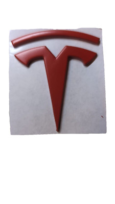 3D Fashion Metal T Car Decal Badge Emblem Sticker for Tesla Auto BAGE4110A