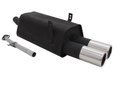 NOVUS SPORTAUSPUFF Endschalldämpfer für BMW 3er E36 316i / 318i 2x90