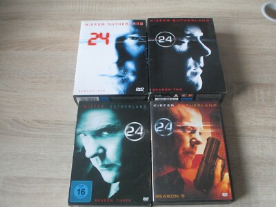 24  Twenty-Four  Season  1 + 2 + 3 + 5 Serie 27 DVDs