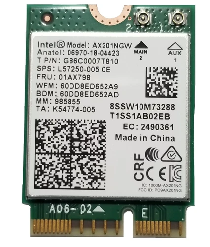 Intel AX200 AX201 AX211 AX210 Killer 6E 9560 BE200 Wi-Fi 7 - Picture 18 of 60