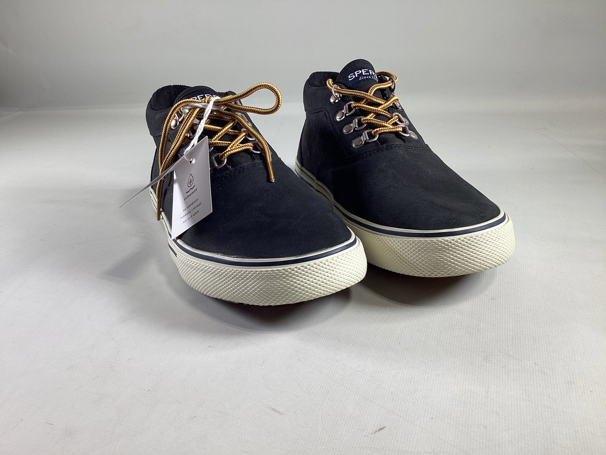 Sperry Top Sider Striper Storm Mid Waterproof Chukka Trainers Mens Lace Up Shoes Amazon.com: עור Sperry Striper Storm CVO WP, Tan Wp : ביגוד  main image 2