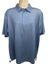 Peter Millar Short Sleeve Polo Shirt Blue XL Quintet Performance Polo