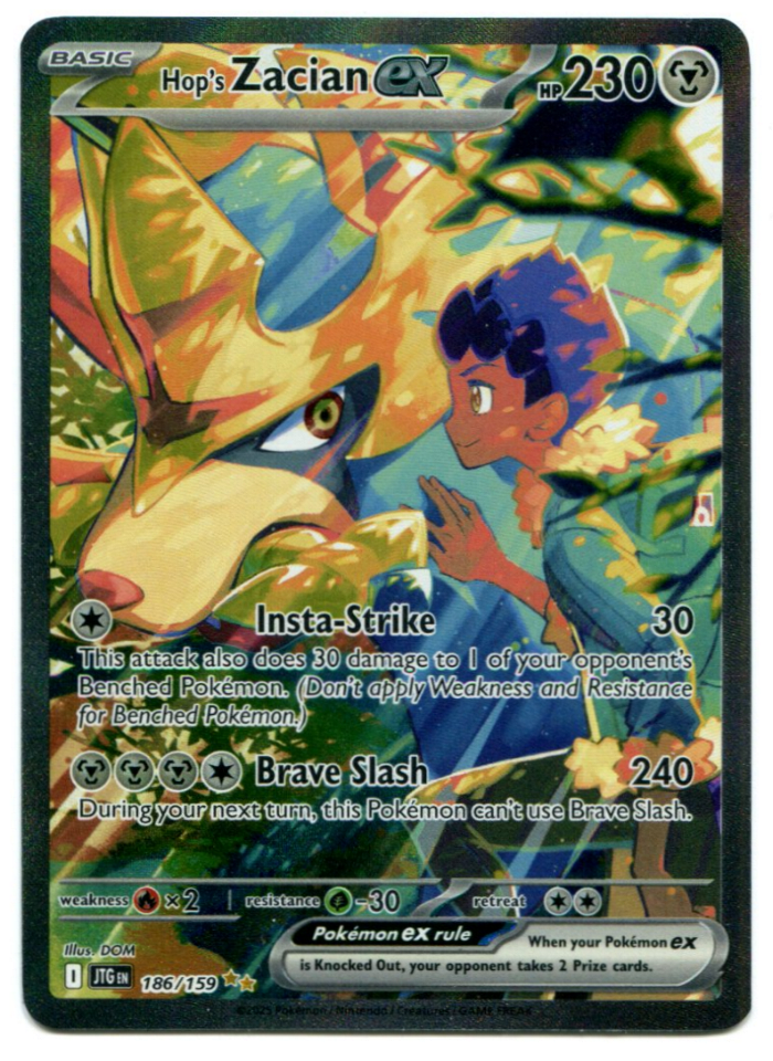 Pokemon Hops Zacian ex SIR Journey Together Special Illustration
