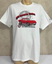 2006 Chevrolet Corvette Funfest Mid America White T-Shirt M Curve Large