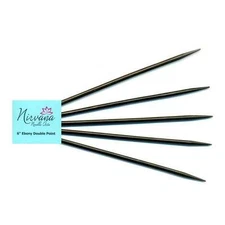 HiyaHiya ::Nirvana Needle Arts Ebony Double Pointed Needles:: 7 US / 6"