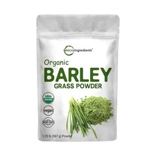 Sustainably US Grown, Organic Barley Grass Powder, 20 Ounce (1.25 Pounds), Ri...