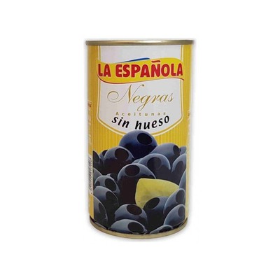 La Española Aceitunas Negras Sin Hueso 350g