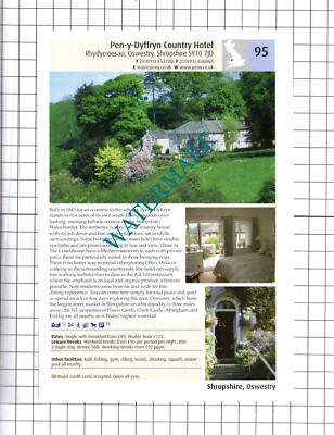 Pen-y-Dyffryn Hotel Oswestry / Soulton Hall Wem Shropshire - 2011 Advert