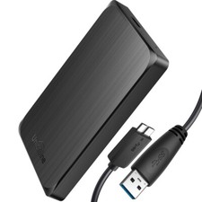 UnionSine Ultra Slim External Hard Drive HDD USB 3.0 Portable 1TB 2TB for PC TV