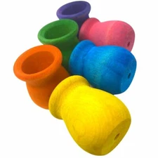 3560 Pk6 Colored Candle Cups Bird Parrot Bowl Toy Craft Pet Foot Talon Macaw Pet