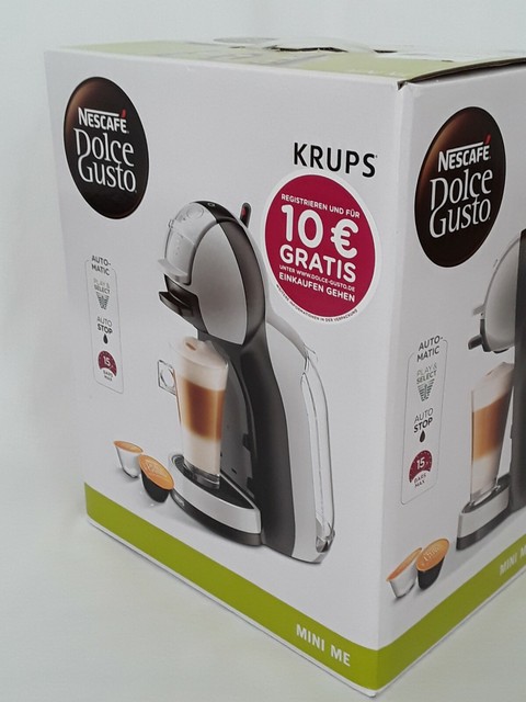 Krups KP123B Nescafe Dolce Gusto Mini Me Kaffeekapselmaschine Artic Grey  online kaufen | eBay
