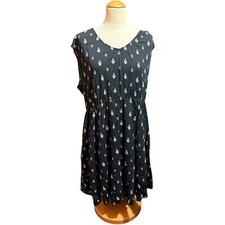 Torrid Black Print Flowy Mini Dress 2X