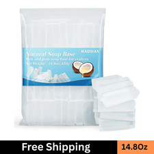 Soap Base Natural 14.8Oz - Clear Glycerin Base for Soap Making Melt and Pour Org