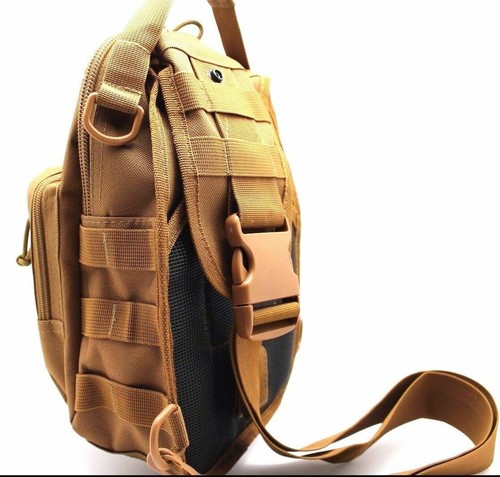 Nylon Crossbody Multiple Compartments Conceal Carry Tactical Gun Sling Bag - Picture 26 of 28