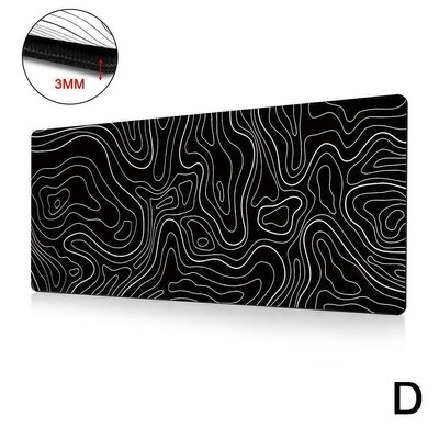 XXL Gaming Mauspad Anti-Rutsch Mousepad Schreibtisch Matte Gelände Kontur Design