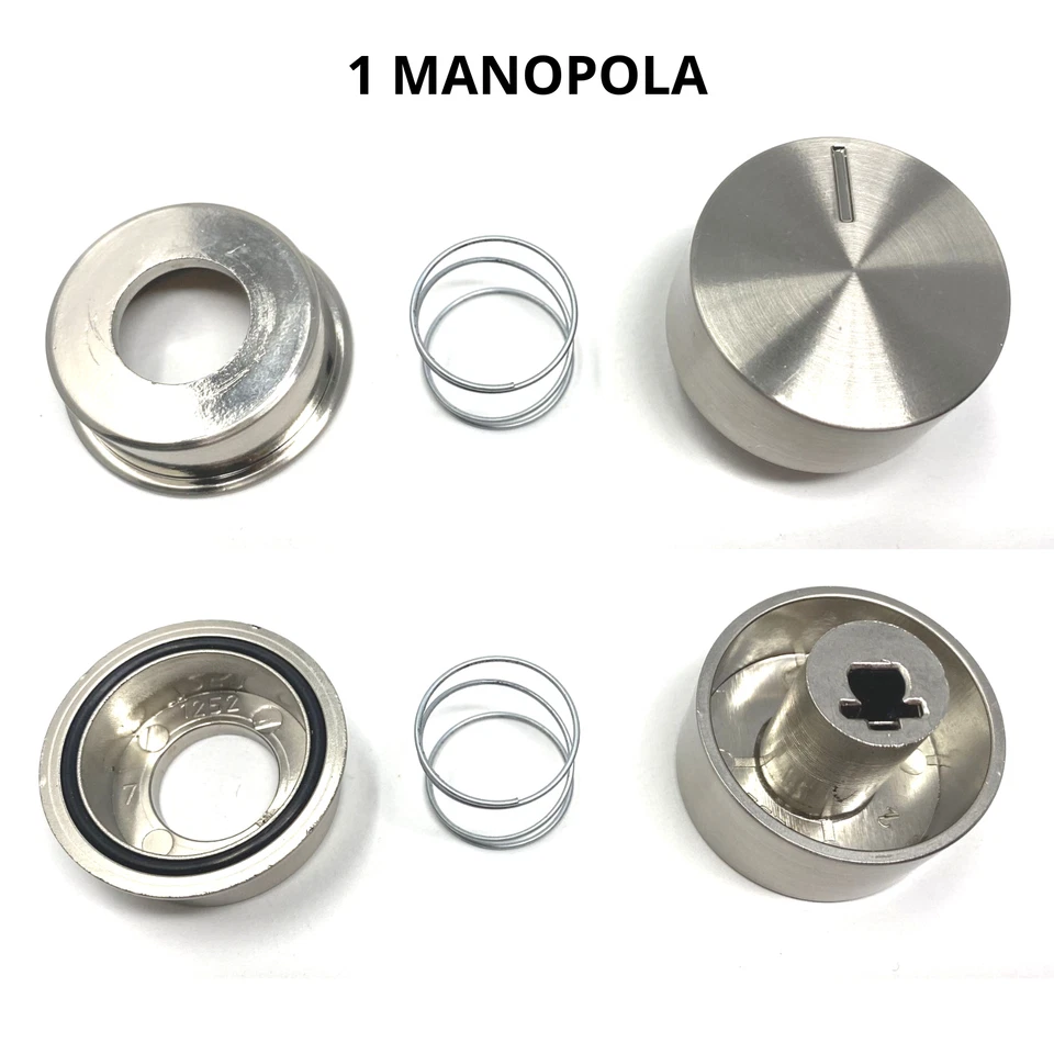 Manopola piano cottura Franke mod.fhne foro mm.6 argento originale 133.0312.533 - Immagine 3 di 3