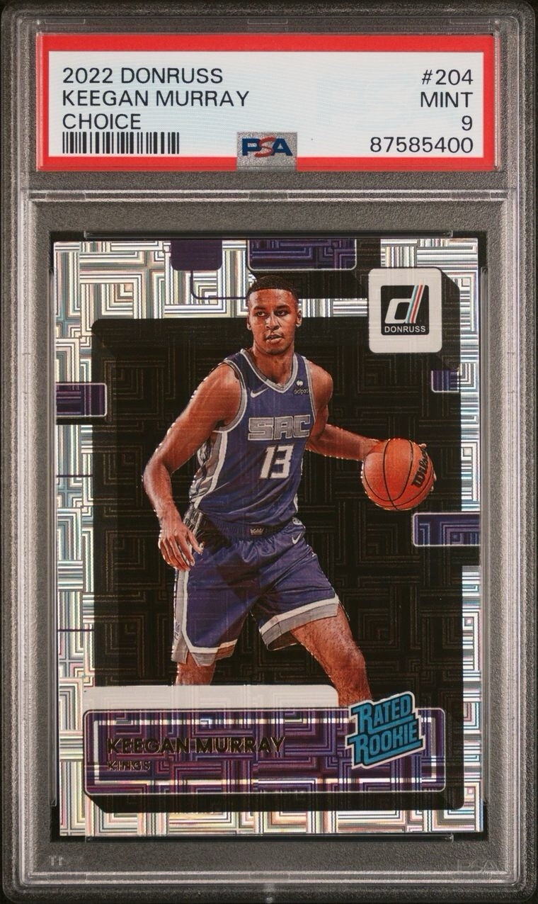 2022 Donruss Keegan Murray Choice #204 PSA 9 Mint