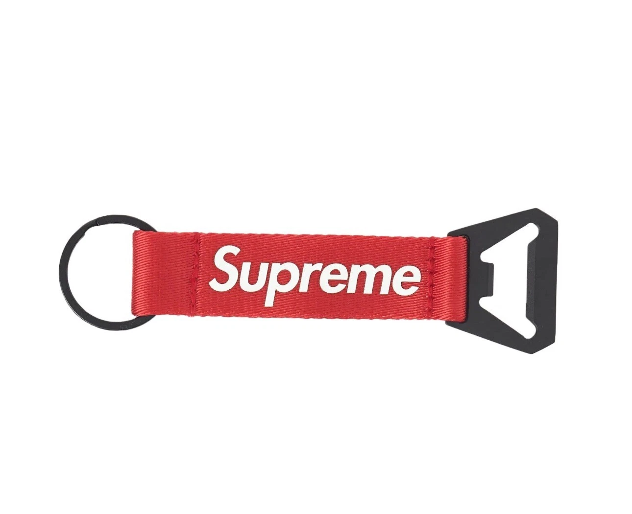 PORTE CLÉS SANGLE OUVRE BOUTEILLE SUPRÊME ROUGE FW21 NEUF